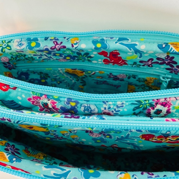 🌷Vera Bradley Ariel Floral Crossbody Bag Purse Little Mermaid Spring Break - Picture 4 of 6